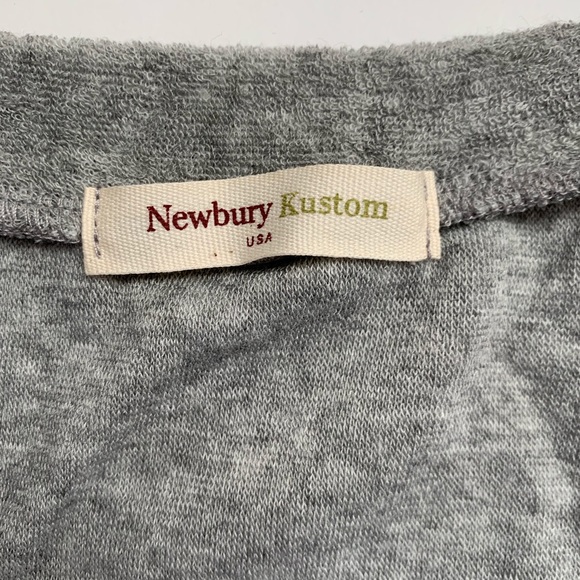 Dreamer Gray 3/4 Length Sleeve Scoop Neck Sweatshirt Size Medium - Picture 6 of 8